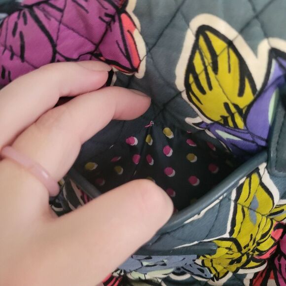 VERA BRADLEY FALLING FLOWERS DAY OFF SATCHEL Handbag‎ Crossbody - Picture 5 of 15